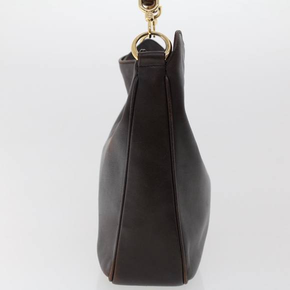 GUCCI Bamboo Hand Bag Leather 2way Dark Brown 01 1638 200047 Auth 49450 - Picture 4 of 16